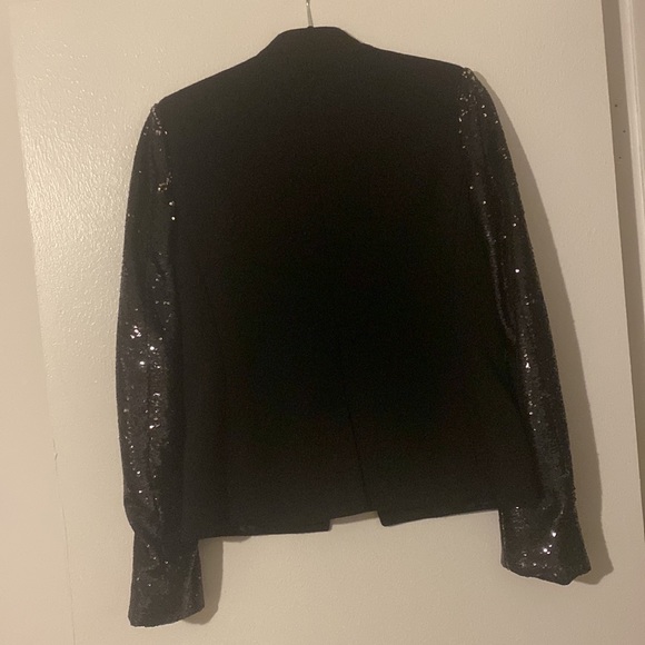 Maison Scotch Scotch & Soda Sequins Sleeves Blazer Jacket Black - Picture 4 of 4
